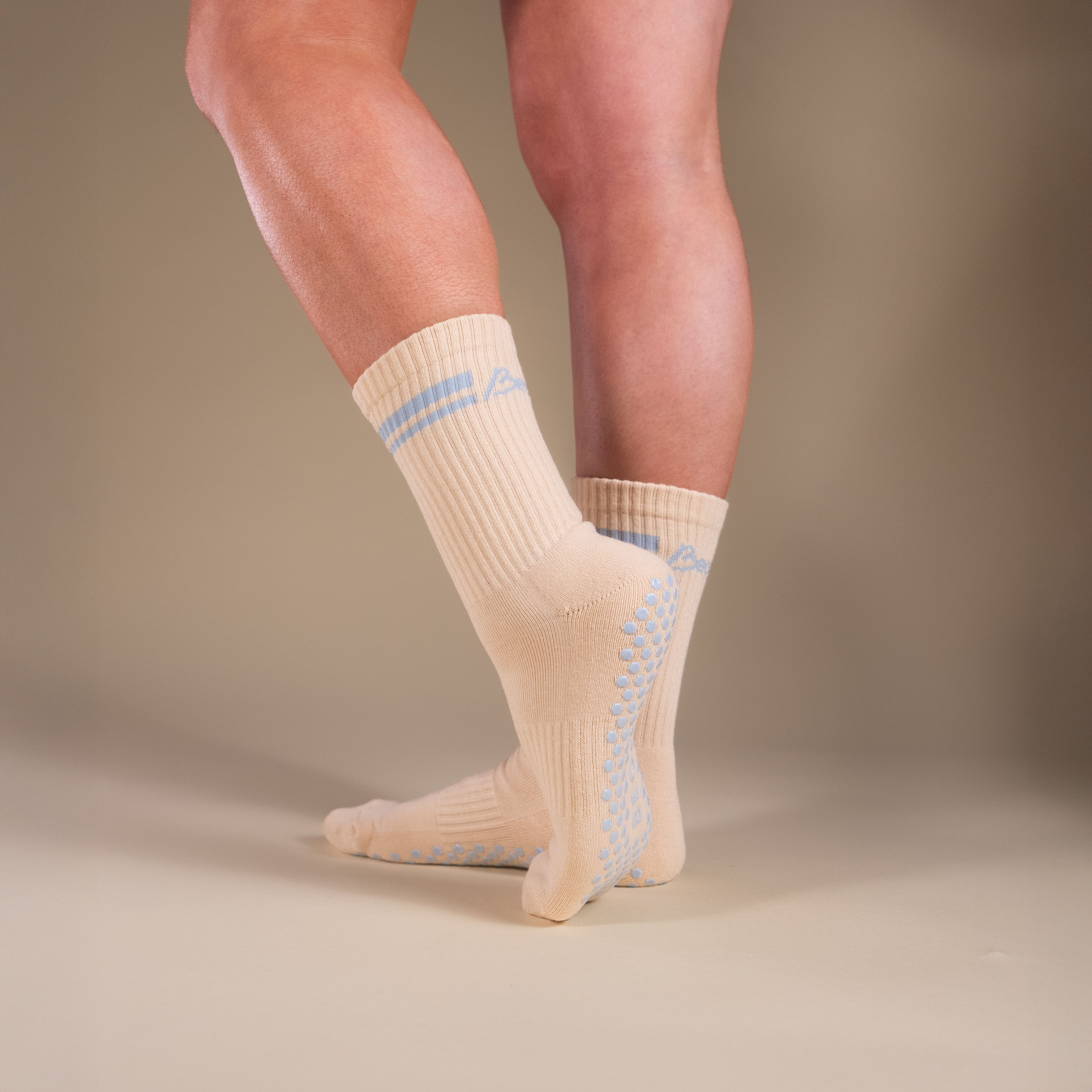 Grip Socks (Crew) - Azure