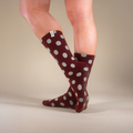 Grip Socks (Crew) - Rouge Dot